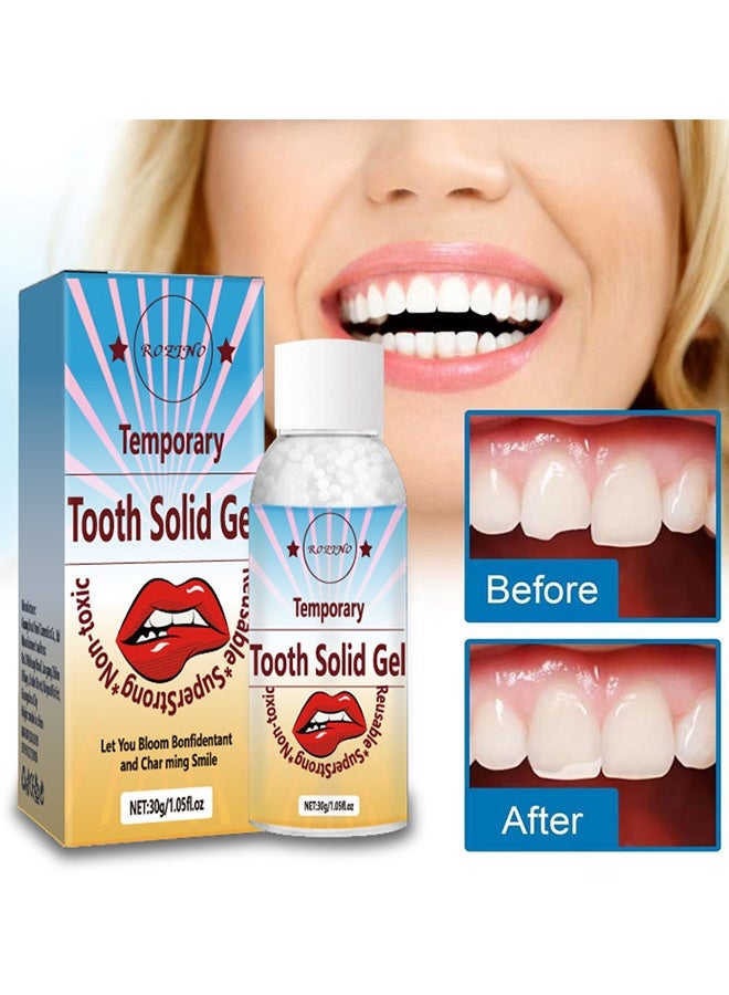 Rozino Temporary Tooth Solid Gel, Moldable Tooth Filling Repair Kit, Dental Care Kit Fixing The Missing and Broken Replacements, DIY Natural Filling Fake Teeth,Smile Confidently Again - Image 1